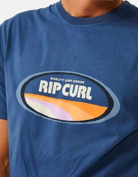 Camiseta RIP CURL SURF REVIVAL MUMMA - Washed Navy