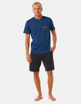 Camiseta RIP CURL STAPLER - Washed Navy