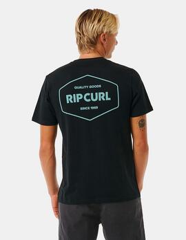 Camiseta RIP CURL STAPLER - Black