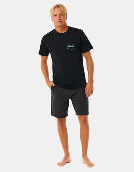 Camiseta RIP CURL STAPLER - Black