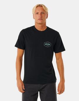 Camiseta RIP CURL STAPLER - Black