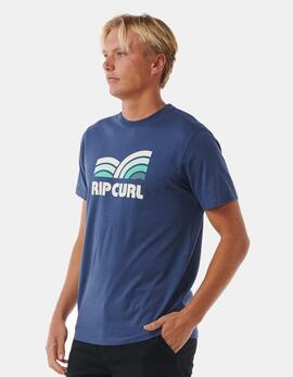 Camiseta RIP CURL SURF REVIVAL CAPTURE - Washed Navy