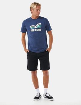 Camiseta RIP CURL SURF REVIVAL CAPTURE - Washed Navy