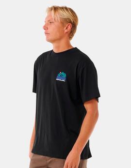 Camiseta RIP CURL VAPORCOOL SEARCH TREK - Black