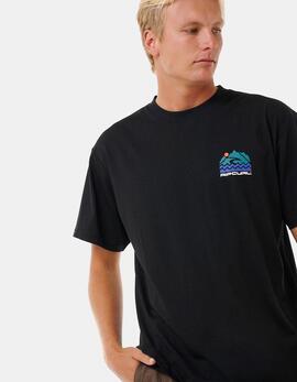 Camiseta RIP CURL VAPORCOOL SEARCH TREK - Black