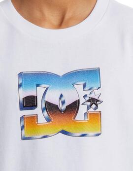 Camiseta JR DCSHOES CHROME - White