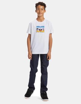 Camiseta JR DCSHOES CHROME - White