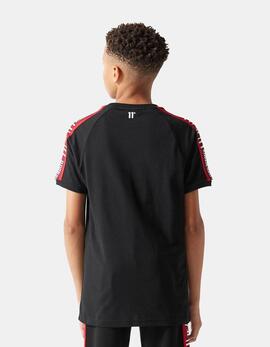 Camiseta JR ELEVEN DEGREES RETRO TAPED - Black