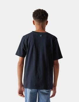 Camiseta JR COLOUR BLOCK - Navy / Elemental Blu