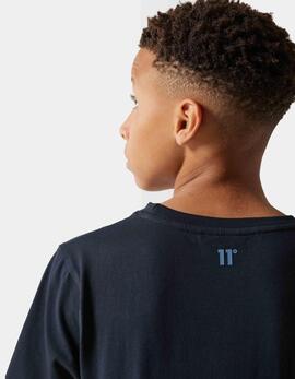 Camiseta JR COLOUR BLOCK - Navy / Elemental Blu