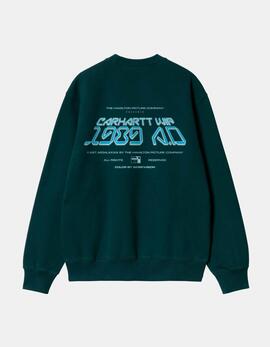 Sudadera Crew GREATEST FLICKS - Deep Lagoon