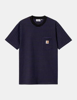 Camiseta CARHARTT VERNER POCKET - Black / Aura