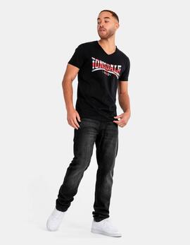 Camiseta LONSDALE STANYDALE - Black/Red/White