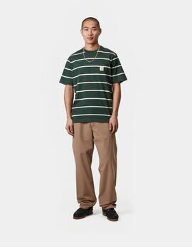 Camiseta CARHARTT AIKEN POCKET - Conifer