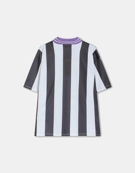 Polo SOCCER STRIPES - Black/White Love My Drama