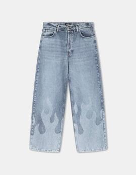 Pantalón KAOTIKO LASER - Denim Flame