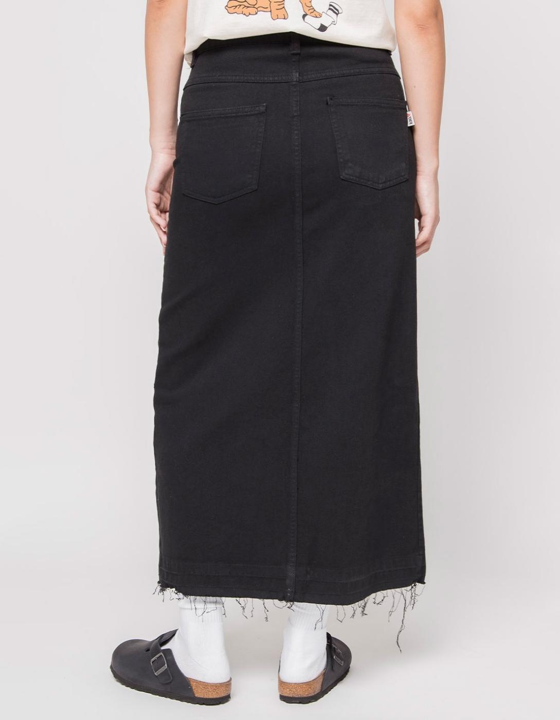 Falda KAOTIKO LONG DENIM - Black