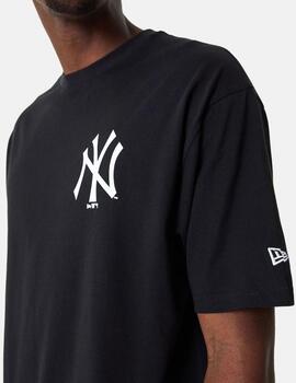 Camiseta NEW ERA MLB ESSENTLS LC OS NEYYAN - Black/White