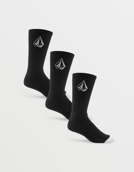 Calcetines VOLCOM FULL STONE (Pack de 3) - Black