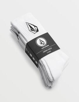 Calcetines VOLCOM FULL STONE (Pack de 3) - White