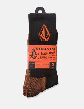 Calcetines VOLCOM WORKWEAR (Pack de 3) - Black