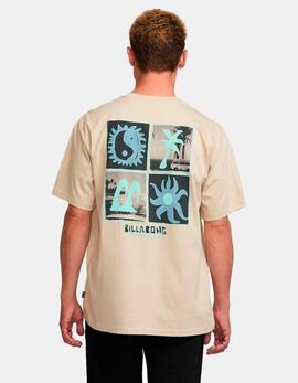 Camiseta BILLABONG TWIN PEAKS REGU - Bleached Sand