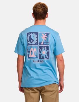 Camiseta BILLABONG TWIN PEAKS REGU - Sky Blue