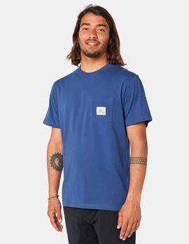 Camiseta RIP CURL SURF PARADISE BADGE - Washed Navy