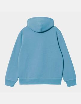 Sud. Capucha CARHARTT SWEAT - Bluebird / Fleur