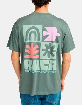 Camiseta RVCA MOSAIC - Balsam Green