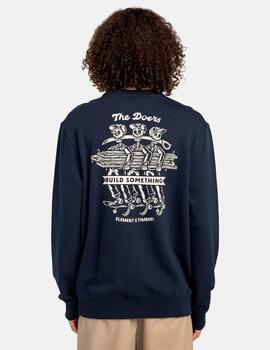 Sudadera Crew ELEMENT TIMBER SKELETON - Eclipse Navy