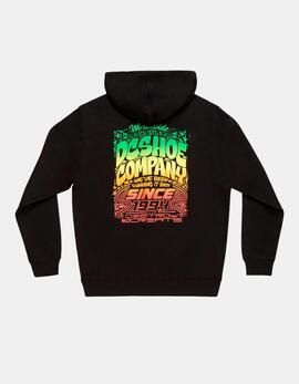 Sudadera Capucha Abierta HOT BOX - Black