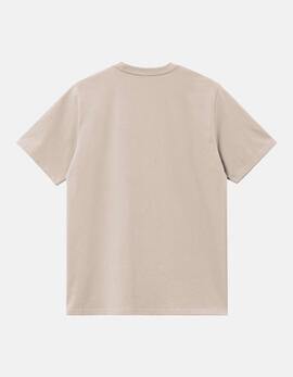 Camiseta CARHARTT CHASE - Dusky Beige / Gold