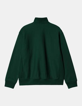 Sudadera HALF ZIP AMERICAN SCRIPT - Conifer