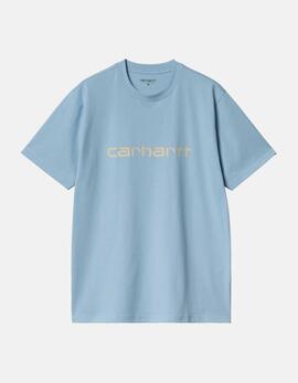 Camiseta SCRIPT - Bluebird / Fleur De Sel