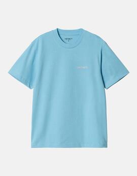 Camiseta W' SCRIPT EMBROIDERY - Bluebird / Fleur D