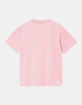 Camiseta W' SCRIPT EMBROIDERY - Air Pink / Wax