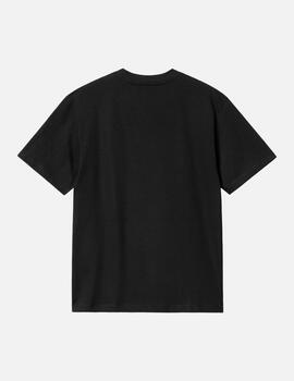 Camiseta CARHARTT W' SCRIPT EMBROIDERY - Black / White