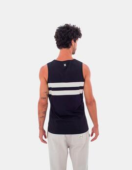 Camiseta Tirantes OCEANCARE STRIPES - Black