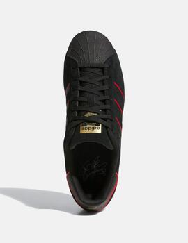 Zapatillas ADIDAS SUPERSTAR X FELIPE - Black/Scarlet/Gold