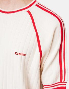 Camiseta KAOTIKO VINTAGE - Ivory/Red