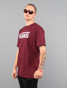 Camiseta VANS CLASSIC - Burgundy/White